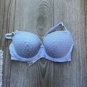 Light Blue Lace Underwire Bra